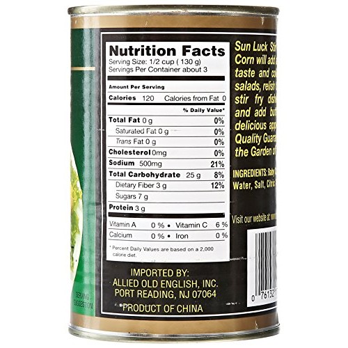 Sun Luck Cut Baby Corn, 15 Oz
