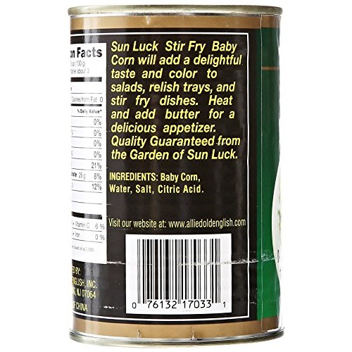 Sun Luck Cut Baby Corn, 15 Oz