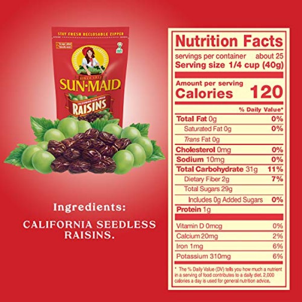 Sun Maid Natural California Raisins, 4.5-Pounds Package