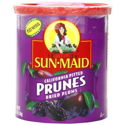 Sun Maid California Pitted Prunes, 16-Ounce Canisters Pack Of 4