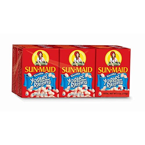 Sun-Maid Vanilla Yogurt Raisins, 1-Ounce 6 Count