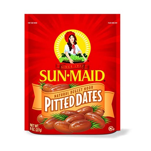 Sun Maid Pitted Dates, 8-Ounce Pouches Pack Of 5