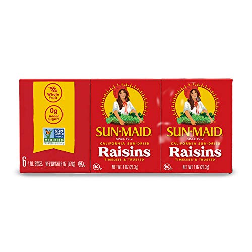Sun Maid California Raisins 6 Pack 7/8 Oz Boxes
