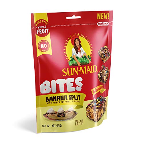 Sun-Maid Banana Split Bites- Kids Snacks, On-The-Go Bites, Whole