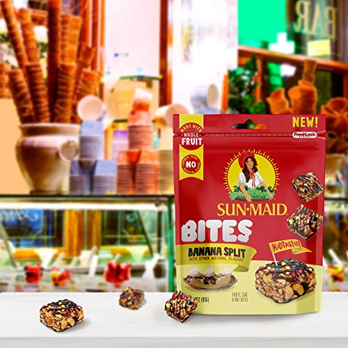 Sun-Maid Banana Split Bites- Kids Snacks, On-The-Go Bites, Whole