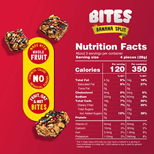 Sun-Maid Banana Split Bites- Kids Snacks, On-The-Go Bites, Whole