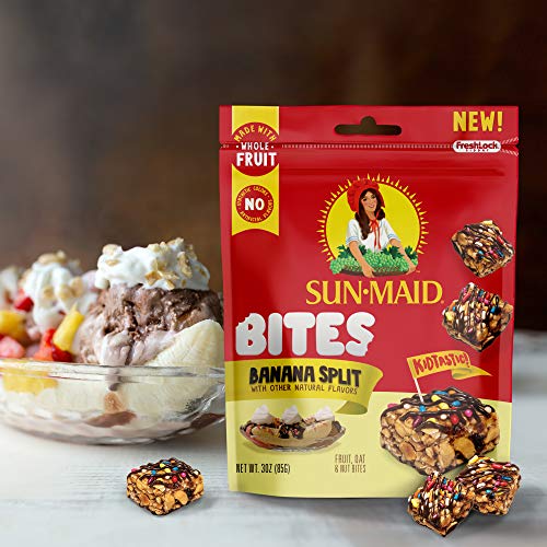 Sun-Maid Banana Split Bites- Kids Snacks, On-The-Go Bites, Whole