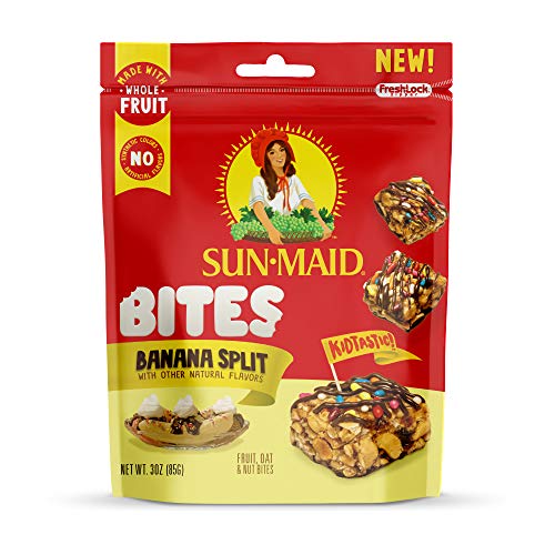 Sun-Maid Banana Split Bites- Kids Snacks, On-The-Go Bites, Whole