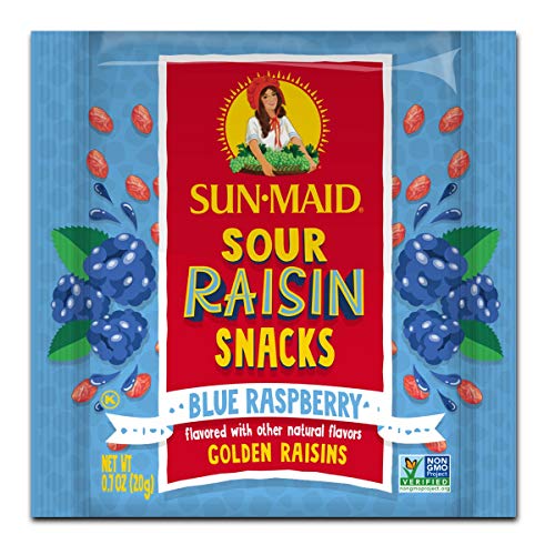 Sun-Maid Blue Raspberry Sour Raisin Snacks, 0.7 Oz, 7 Ct 3