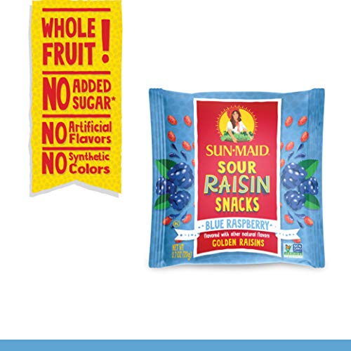 Sun-Maid Blue Raspberry Sour Raisin Snacks, 0.7 Oz, 7 Ct 3