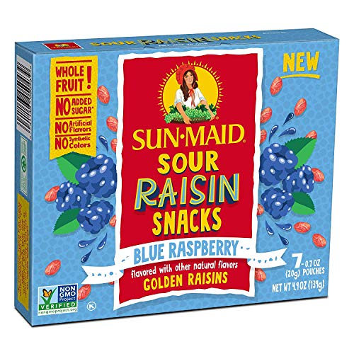 Sun-Maid Blue Raspberry Sour Raisin Snacks, 0.7 Oz, 7 Ct 3