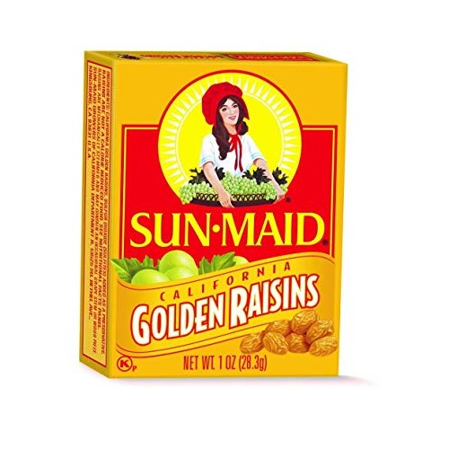 Sun-Maid California Dried Golden Raisins, No Added Sugar, Natura