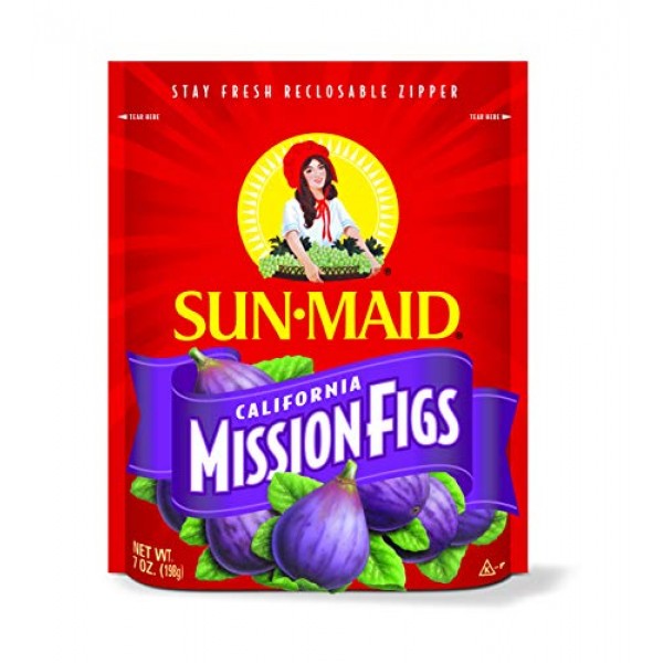 Sun-Maid California Dried Mission Figs, No Added Sugar, Non-Gmo
