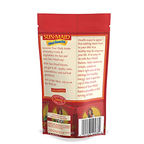 Sun-Maid California Dried Raisins Mini Snack Packs .5 Oz Boxes-1