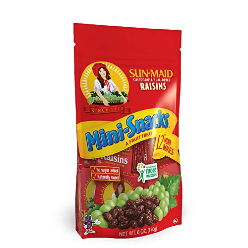Sun-Maid California Dried Raisins Mini Snack Packs .5 Oz Boxes-1