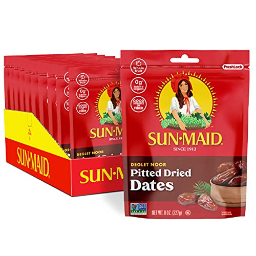 Sun-Maid | California Pitted Dates | 8 Ounce Resealable Bag Pac...