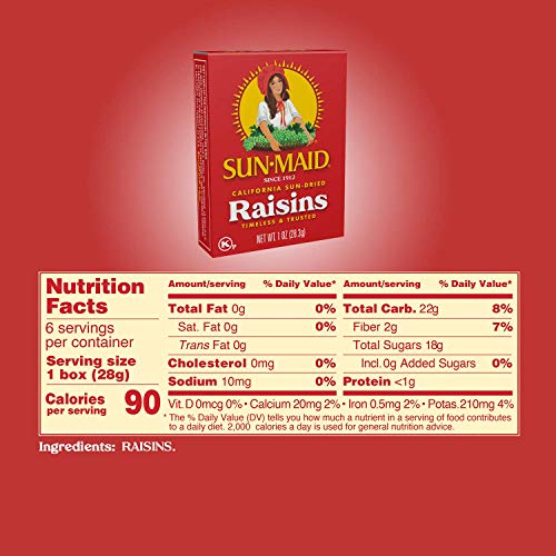 Sun-Maid | California Raisin Snacks | 1 Ounce Snack-Size For Kid...
