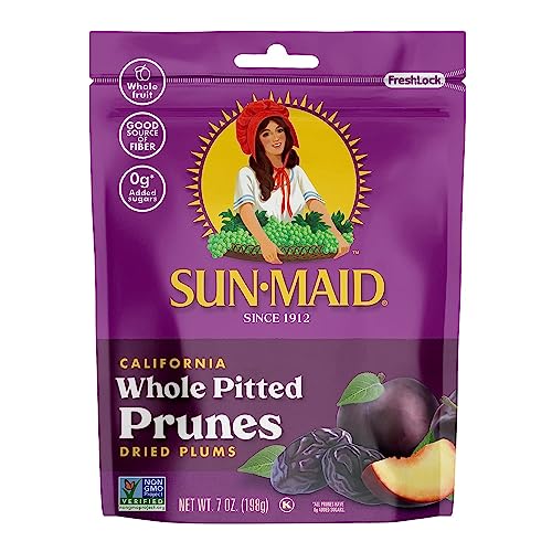 Sun-Maid California Sun-Dried Whole Pitted Prunes - 4 Pack 7 o...