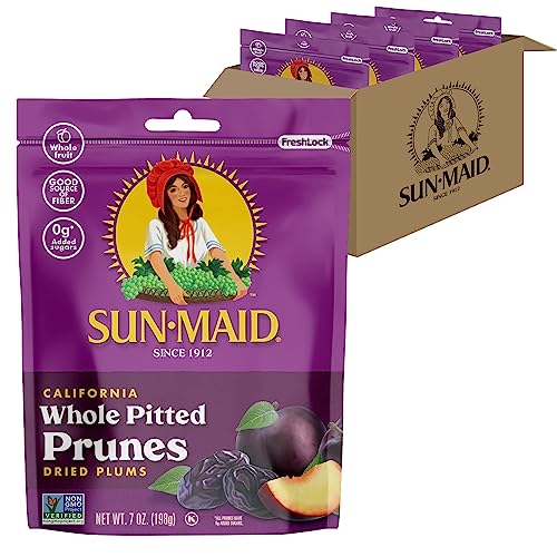Sun-Maid California Sun-Dried Whole Pitted Prunes - 4 Pack 7 o...