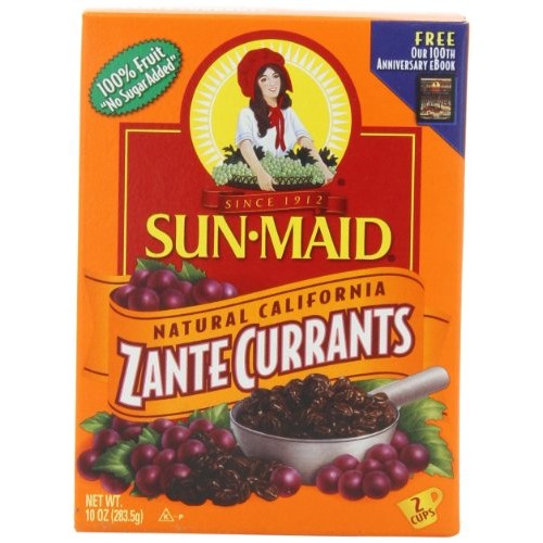 Sun Maid California Zante Currants, 10-Ounce Boxes Pack Of 6