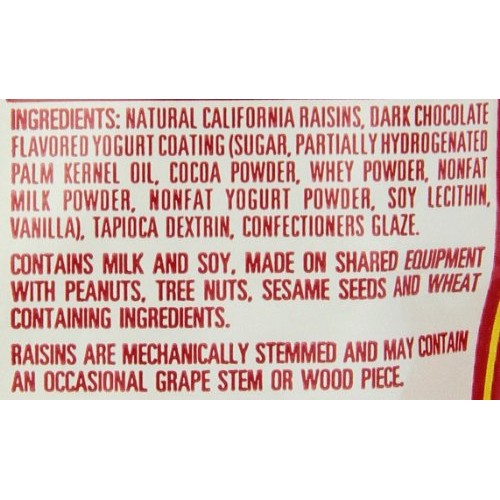 Sun Maid Dark Chocolate Yogurt Raisins, 7-Ounce Pouches Pack Of 6