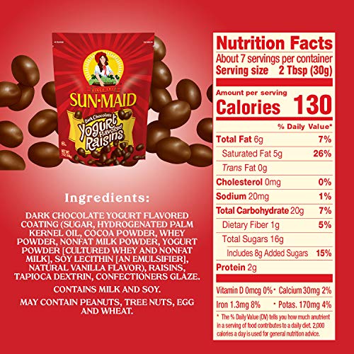 Sun Maid Dark Chocolate Yogurt Raisins 7oz