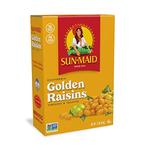 Sun-Maid Dried California Golden Raisins, All Nautral, No Added-