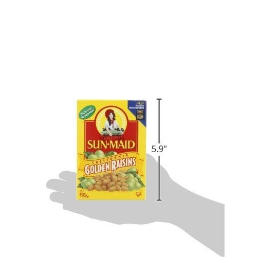 Sun Maid Golden Raisins, 15 Oz Pack Of 4