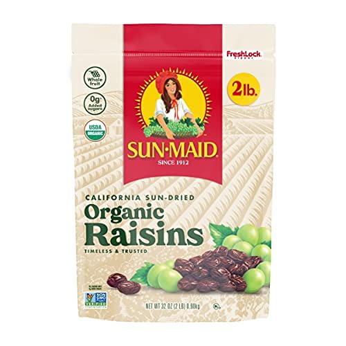 Sun-Maid Organic California Sun-Dried Raisins - 2 Pack 32 oz R...