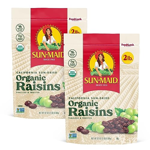 Sun-Maid Organic California Sun-Dried Raisins - 2 Pack 32 oz R...