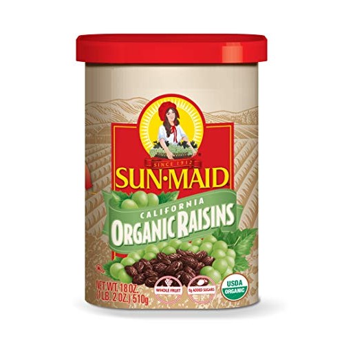 Sun-Maid Organic Raisins, Dried Fruit Snacks, Healthy Snacks For