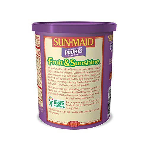 Sun-Maid Pitted Dried Prunes, All Natural Dried Plums, No Added ...