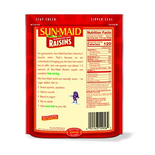 Sun Maid Raisins Pouch - Natural California - 10 Oz