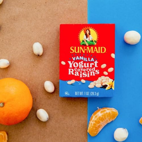Sun-Maid Vanilla Yogurt Coated Raisins - 6 Pack 1 oz Snack-Siz...