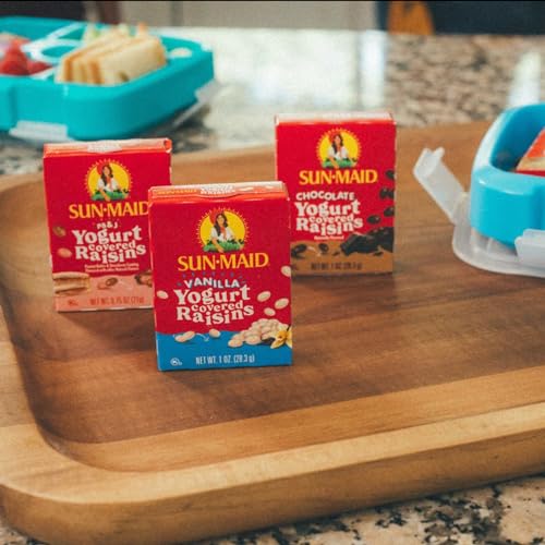 Sun-Maid Vanilla Yogurt Coated Raisins - 6 Pack 1 oz Snack-Siz...