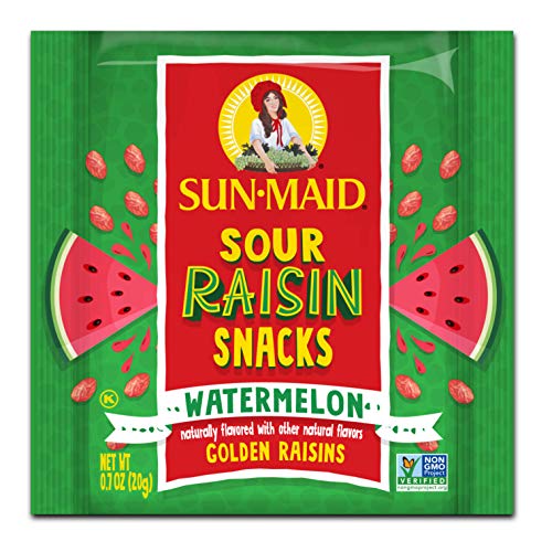 Sun-Maid Watermelon Sour Raisins 0.7 Oz, 7-Count