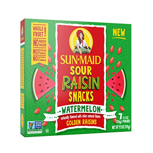 Sun-Maid Watermelon Sour Raisins 0.7 Oz, 7-Count