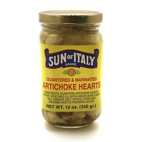 Sun Of Italy, Artichokes Hearts, Marinated 12Oz
