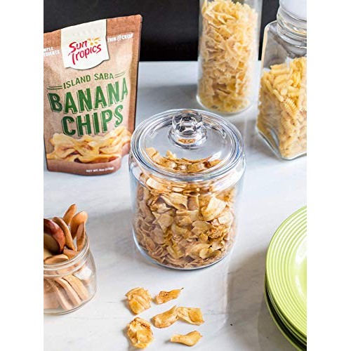 Sun Tropics Island Saba Banana Chips, Variety Pack, 6 Pack, Vega