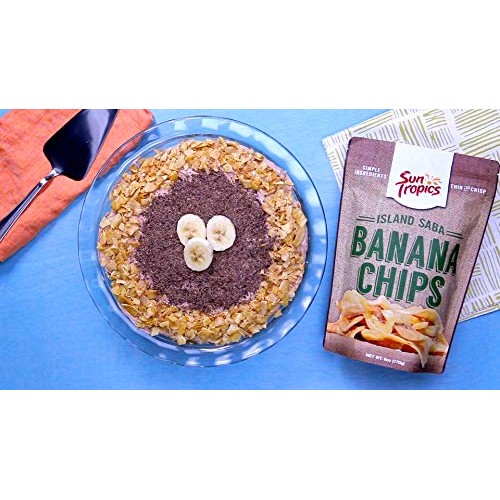 Sun Tropics Island Saba Banana Chips, Variety Pack, 6 Pack, Vega