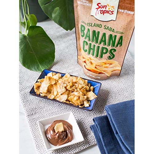 Sun Tropics Island Saba Banana Chips, Variety Pack, 6 Pack, Vega