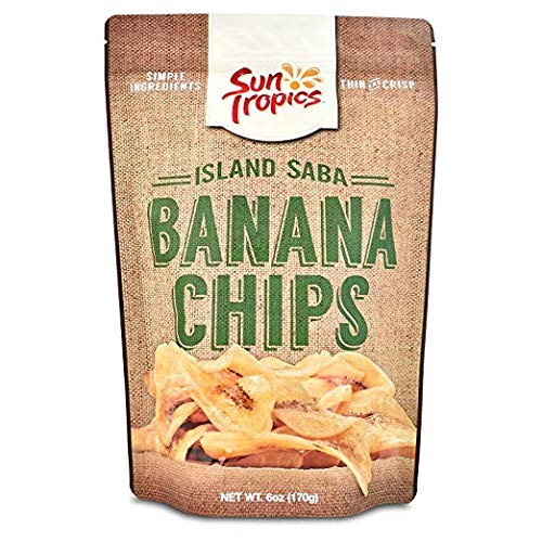 Sun Tropics Island Saba Thin Banana Chips 6Oz 3 Pack