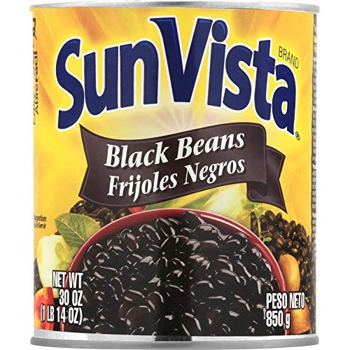 Sun Vista Regular Black Bean Bean, 30 Oz