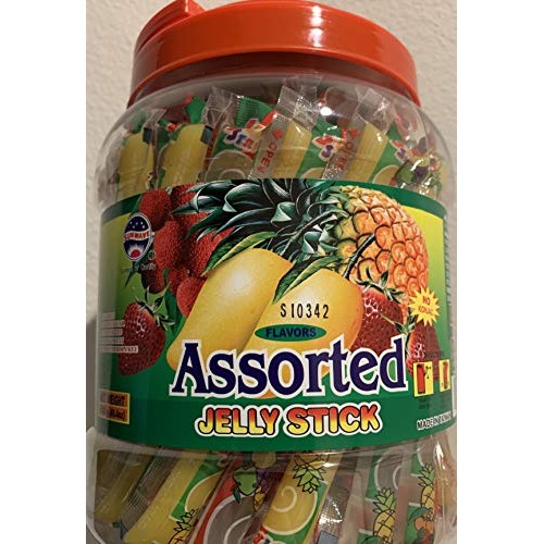 Fruit Jelly Filled Strip Straws Candy - Many Flavors! 49.4 Oz