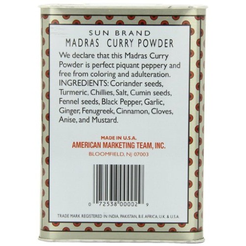 Sun Brand Madras Curry Powder, 1 Pound