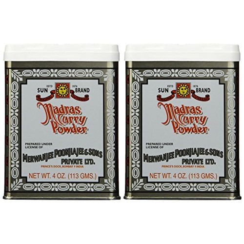 SUN BRAND Madras Curry Powder, 4 OZ pack of 2