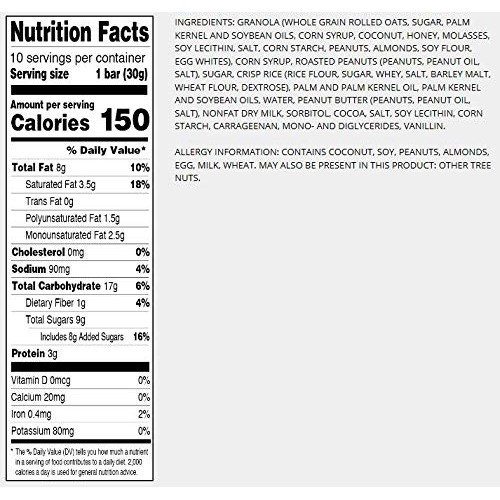 Sunbelt Bakery Sweet &Amp; Salty Peanut Chewy Granola Bars 10. 56 Oz