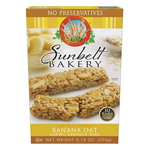 Sunbelt Bakery Banana Oat Chewy Granola Bar, 0.9 Oz Bars, 80 Count