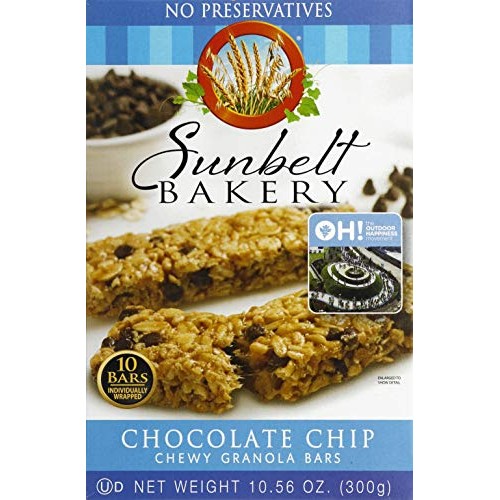 Sunbelt Bakery Chewy Chocolate Chip Granola Bars, 1.1 Ounce Bars