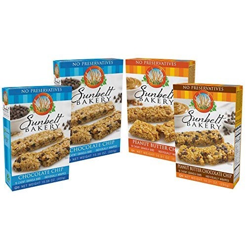 Sunbelt Bakery Chewy Granola Bars, 3 Flavor Variety Pack, No Pre